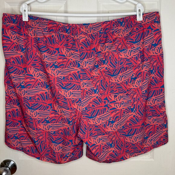 Vineyard Vines Marlin & Coral Chappy Swim Trunks 7” Size XXL - Picture 4 of 6
